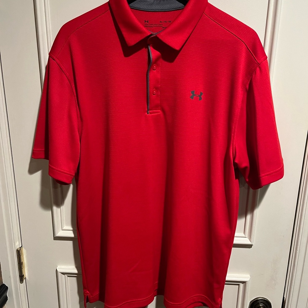 Under Armour Men's Bold Red Polo Shirt